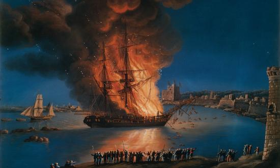 Ship on Fire